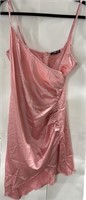 Shape Dusty Pink Satin Wrap Dress -Size 8