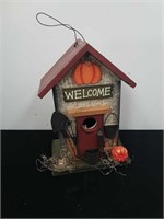 Decorative fall birdhouse