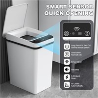 M131  Cshidworld 3.2 Gal. Touchless Bathroom Trash