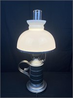 Chimney table lamp, 21 inches tall