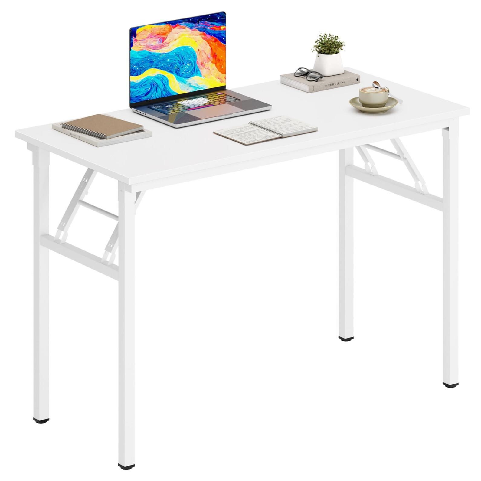 DlandHome Folding Desk Computer Desk 31.5x15.7inch