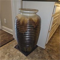 HUGE Drip Glaze Stoneware Planter