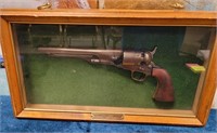 177 - COLT - ARMY CAP & BALL PISTOL IN SHADOWBOX