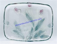 Glass Tulip Platter (14 x 11)