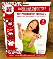 Temporary Tattoo Transfer Paper