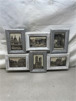 Wood Picture Frame With Castle Cards
