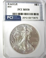 2016 Silver Eagle PCI MS70