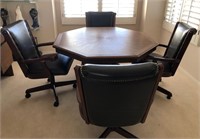 D - DINI8NG TABLE W/ 4 CHAIRS