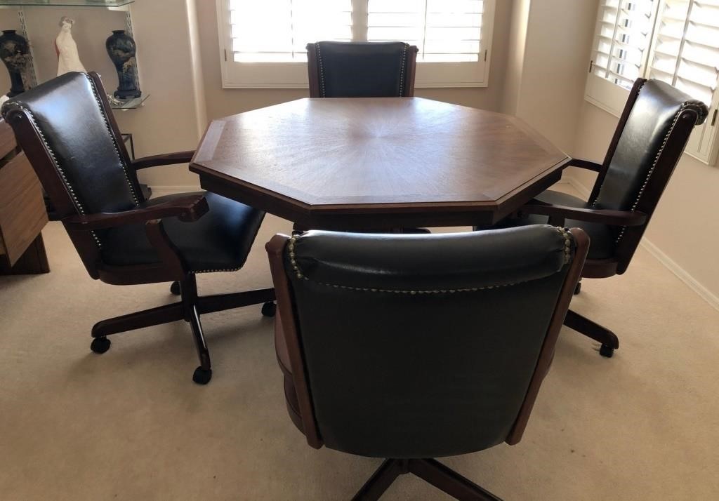 D - DINI8NG TABLE W/ 4 CHAIRS