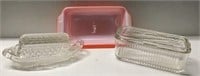 ASSORTED GLASS SERVING PIECES