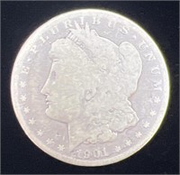(Q) 1901-O U.S. Morgan Silver Dollar