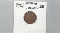 1902 Austria Two Heller gn4026