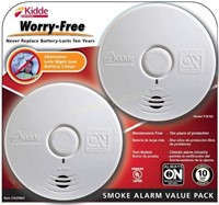 Kidde Worry-Free Smoke Alarm  2 pk.
