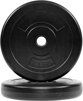 BalanceFrom Vinyl 1-Inch Plate  10 lb Pair