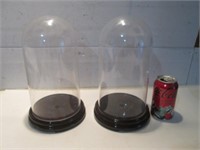 LOT 2 PLASTIC  DOME DISPLAY