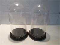 LOT 2 PLASTIC  DOME DISPLAY