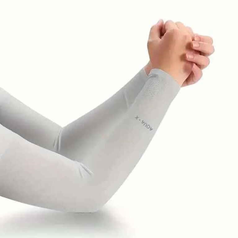 1 Pair Cooling Arm Sleeves, Breathable, Stretchabg