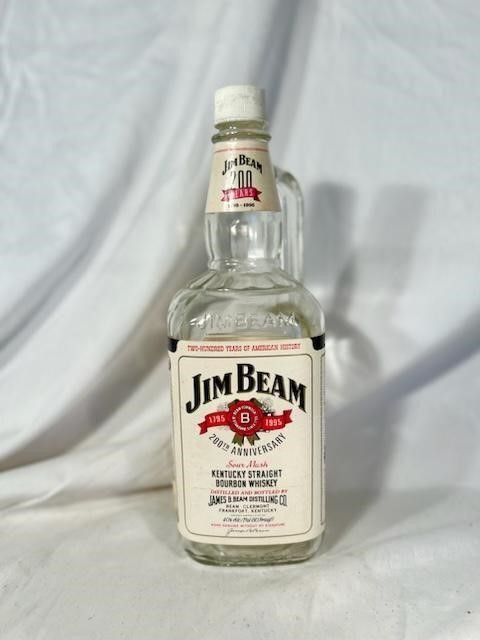 200th Anniversary Jim Beam Glass Bottle