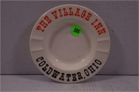 VILLAGE INN CERAMIC ASH TRAY COLDWATER OH