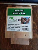 New Squirrel munch box made of red cedar