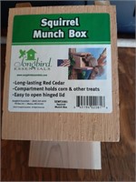 New Squirrel munch box made of red cedar