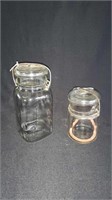 2 Glass Jars with Lids