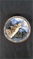 8" 3D effect Wolf Plate