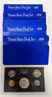 (4) Key Date 1970 U.S. Mint Proof Sets
