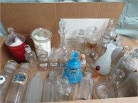 30+ glass bottles - apothecary, medicinal,