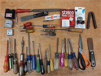 Handyman Accessories Lot - Screwdrivers, Nails