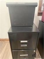 Two Drawer Metal Filing Cabinet