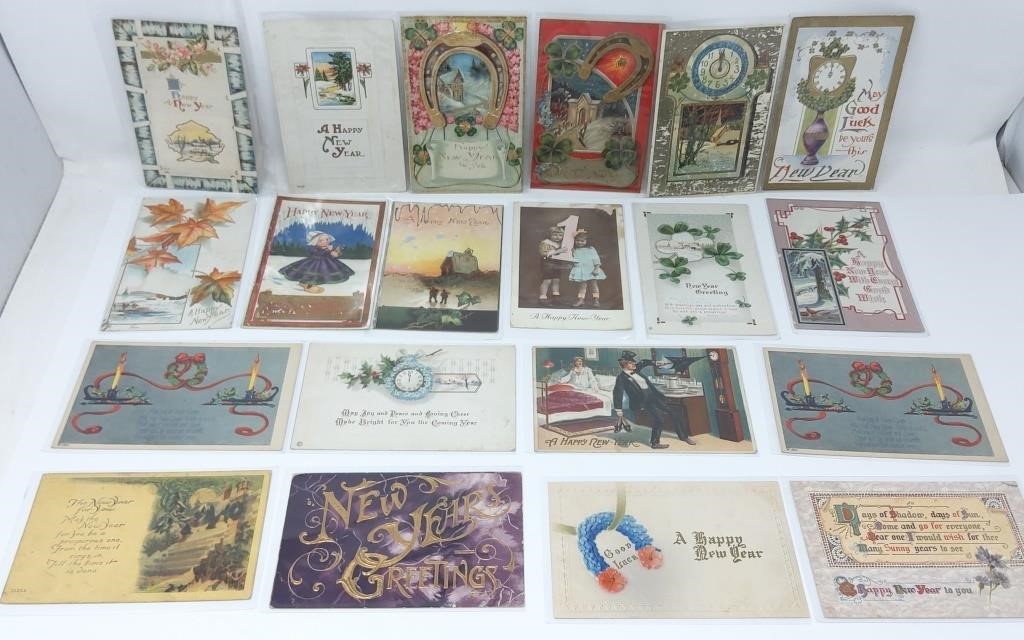 (20) Happy New Year Postcards