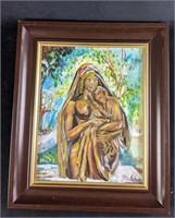 Painting of "Mother and Child" by Patrick Noze
