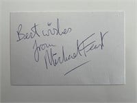 Michael Feast original signature