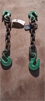 2 2’ Chains Tools ½” links 3/8” hook