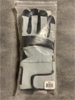 Large Cable Puller's Gloves in Black & Grey