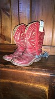 Child's boots with spurs