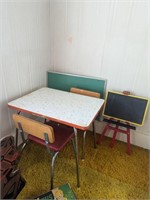 Childrens desk table chalkboards