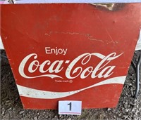 Coca Cola Metal sign - 36" square