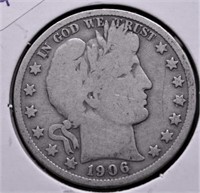 1906 BARBER HALF DOLLAR G