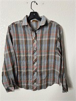 Vintage Femme Plaid Button Up Shirt