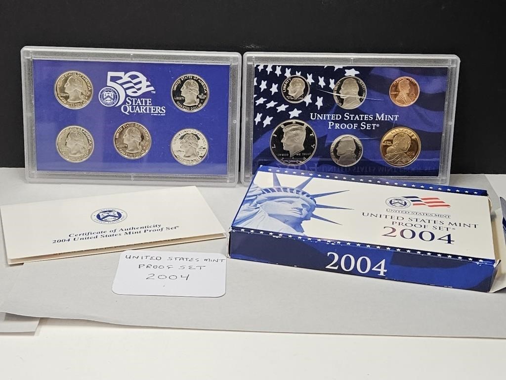 2004 US Mint Proof Set Coins