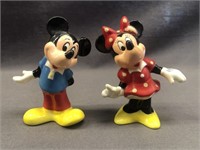 DISNEY MICKEY AND MINNIE MOUSE CERAMIC SALT AND