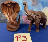 11 - CARVED COBRA & ELEPHANT (P3)