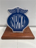 Original NRMA Perspex Light Mounted on Board
