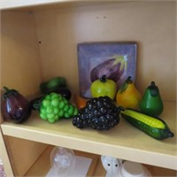 Collection of Glass Fruint & Vegetables