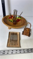 Nut Cracker Set & Toothpick Holder