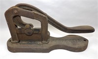 Perfection Cast Iron Tobacco Cutter: 12 1/2" Long