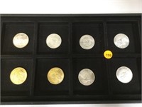8 PC 1 OZ SILVER ROUNDS