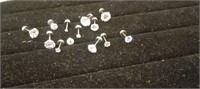 Group Rhinestone Piercing Studs